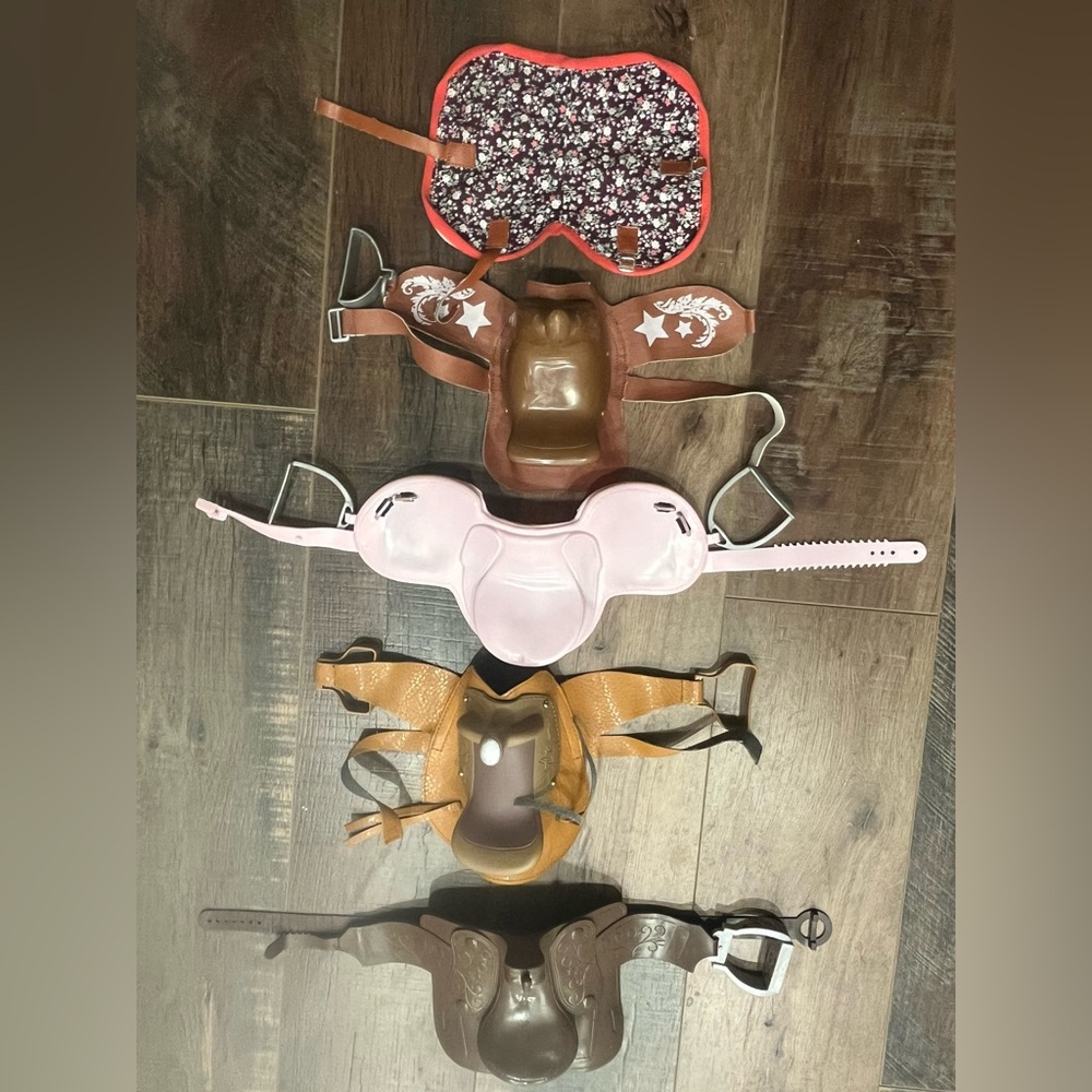 Battat Saddles Lot for 18 inch Doll Horse